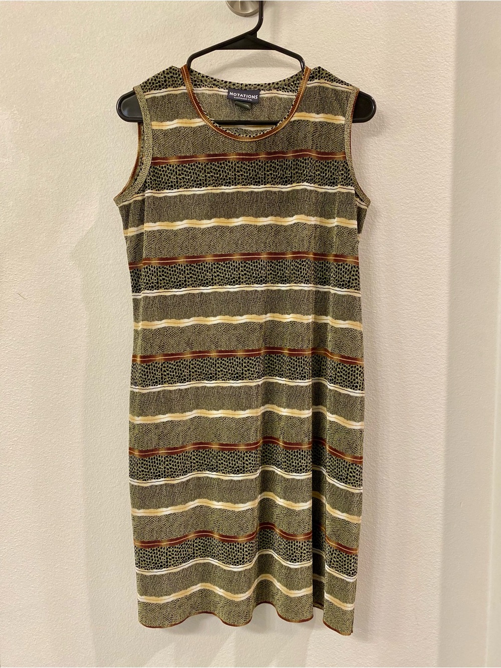 Vintage Animal Print Sleeveless Dress